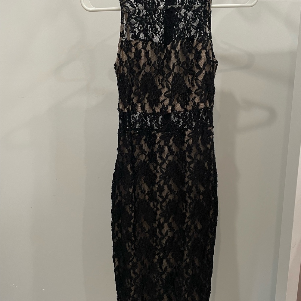 Elegant Black Lace Dress
